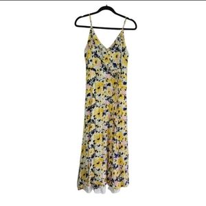 Lulu's floral crepe faux wrap dress (size XL) L026
